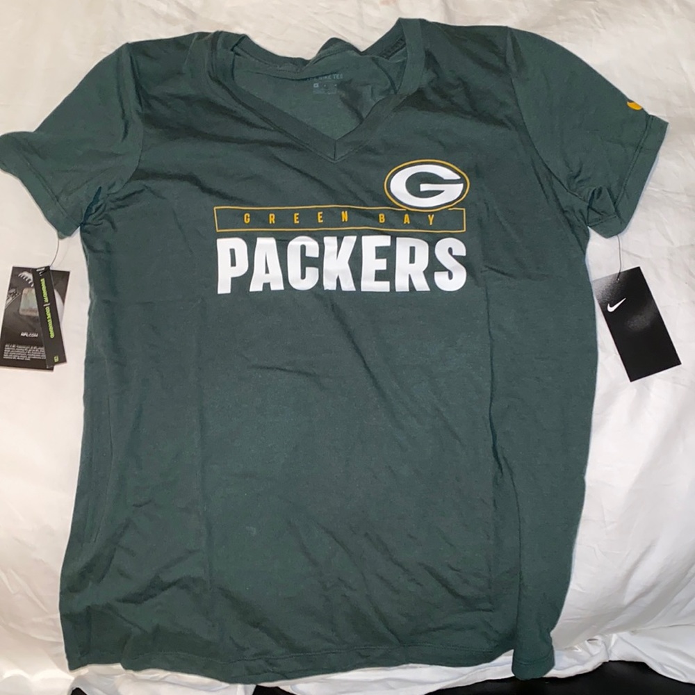 V neck Green Bay packers top